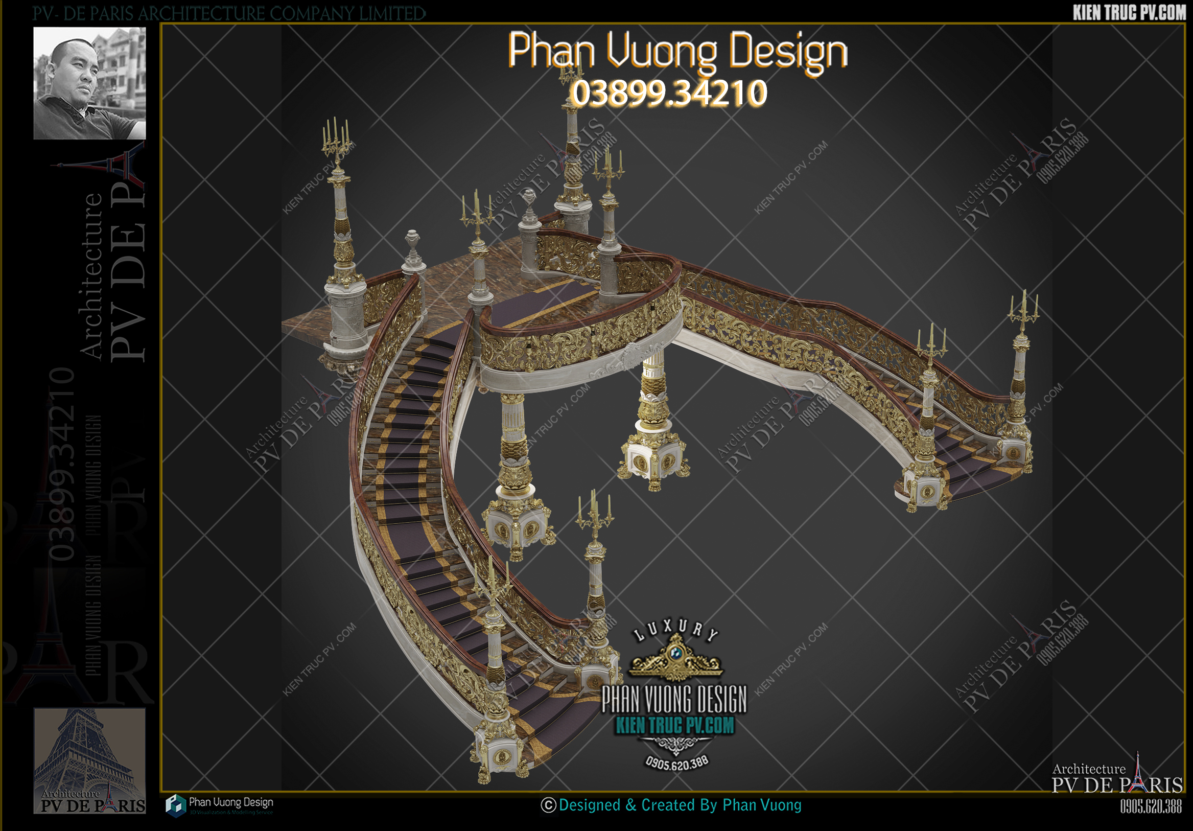 cầu thang gỗ lớn nhất việt nam-lâu đài Thành Thắng Ninh Bình