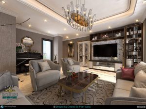 THIẾT KẾ NỘI THẤT CHUNG CƯ TÂN CỔ ĐIỂN LUXURY SANG TRỌNG TẠI VINHOMES D’CAPITALE 